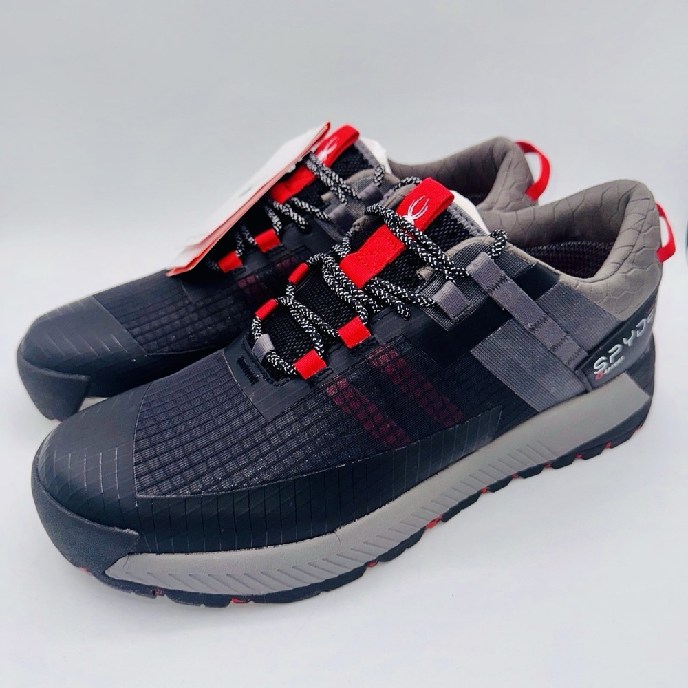 Spyder Blackburn Sneakers Men's Size 12 Black Gray Red - Picture 9 of 16